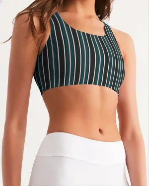 Multi Wide Stripe Women's Seamless Sports Bra