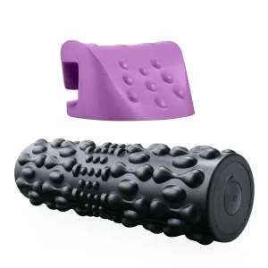 Muscle Relief Bundle: Vibrating Foam Roller & Neck and Shoulder Stretcher