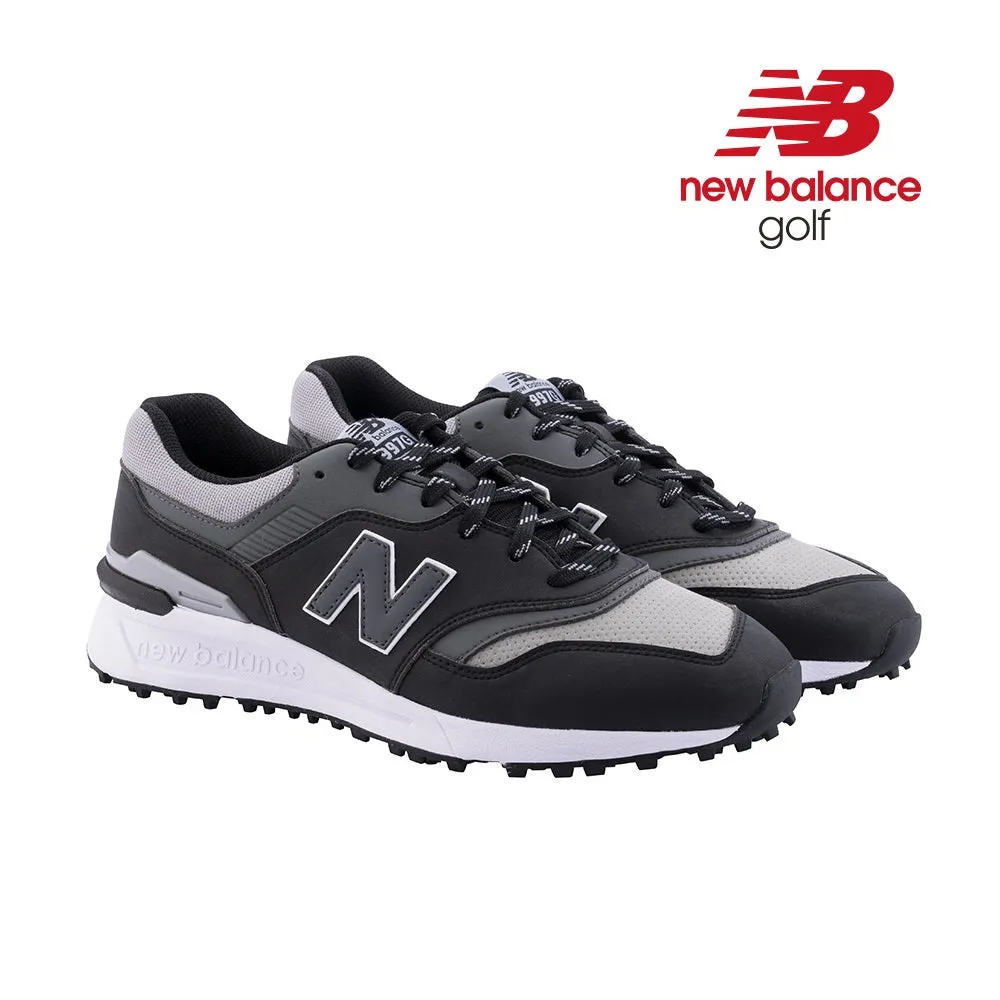 New Balance Mens 997 SL Golf Shoes - Spikeless - Black/Grey - All Sizes