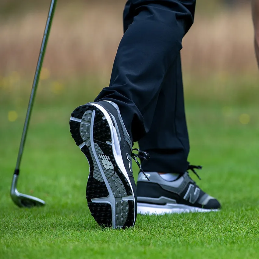 New Balance Mens 997 SL Golf Shoes - Spikeless - Black/Grey - All Sizes