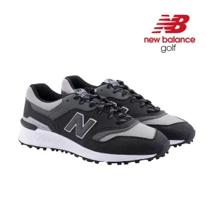 New Balance Mens 997 SL Golf Shoes - Spikeless - Black/Grey - All Sizes