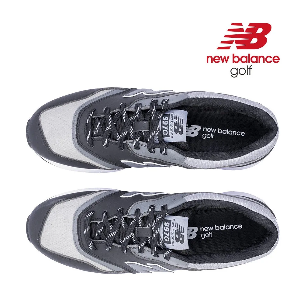 New Balance Mens 997 SL Golf Shoes - Spikeless - Black/Grey - All Sizes