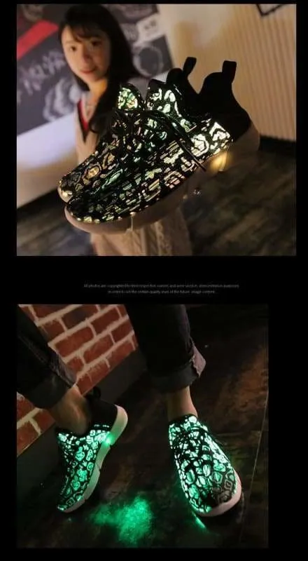 New Led Fiber Optic Shoes