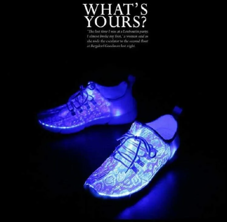 New Led Fiber Optic Shoes