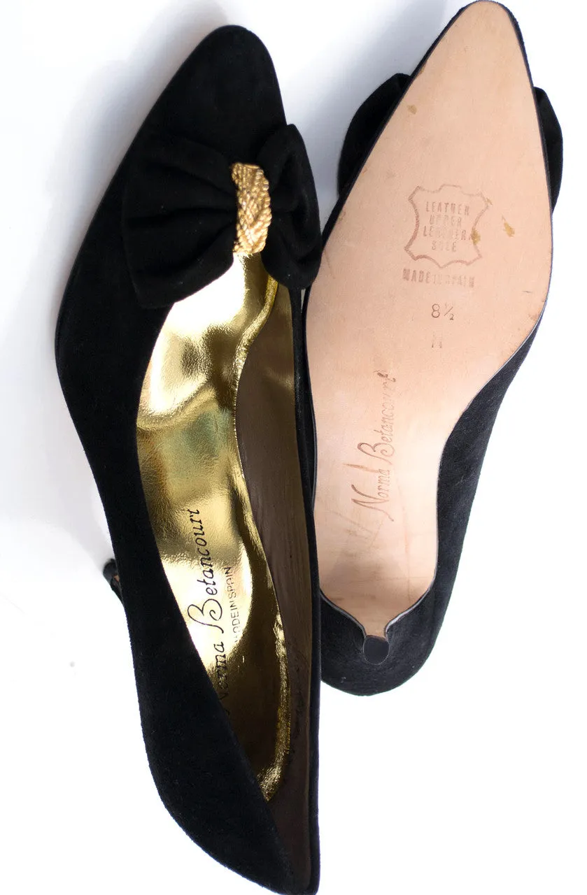 Norma Betancourt Vintage NEW black shoes original box 8.5 N SOLD