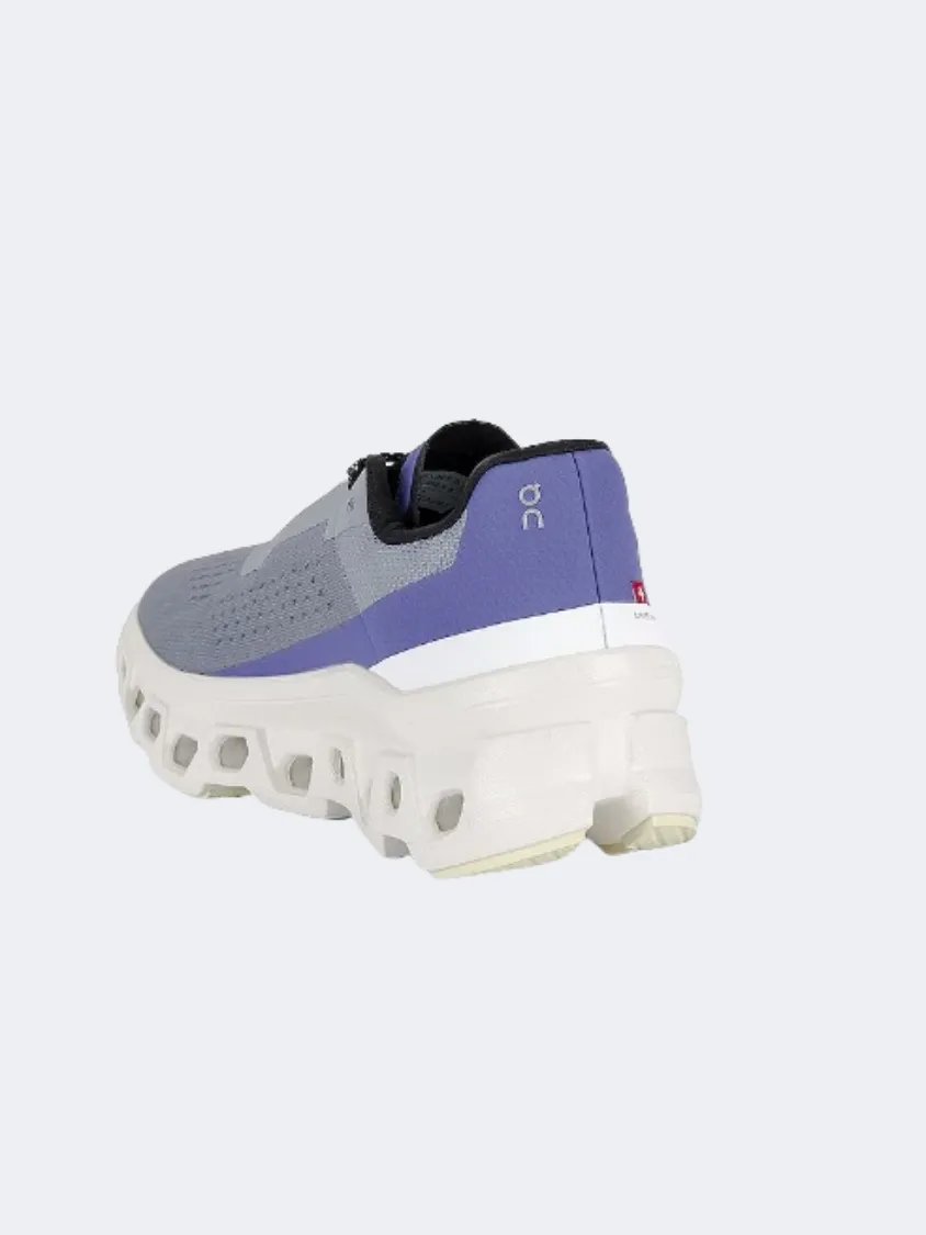 On Cloudmonster Women Running Shoes Mist/Blueberry