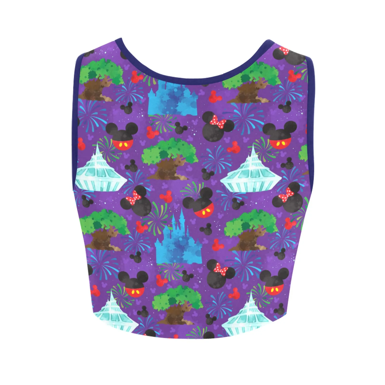 Park Hopper Fireworks Women's Athletic Crop Top