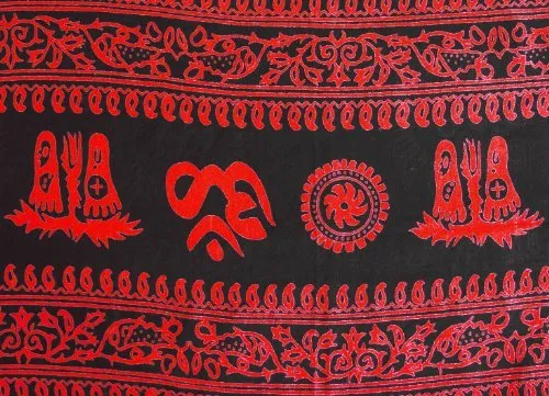 Peace & Love Mantra Printed Mediation Yoga Shawls-Unisex