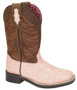 Pink Ariel Glitter Boots for Kids from Smoky Mountain Boots