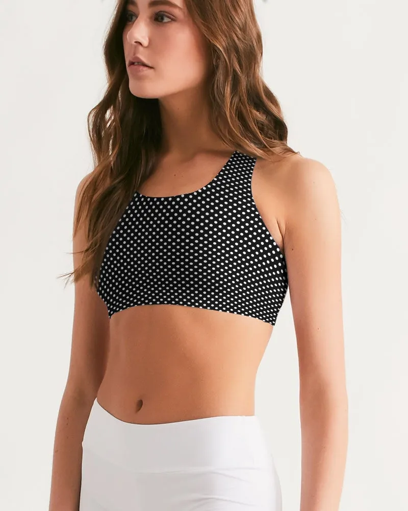 Polka Dots Women's Seamless Sports Bra