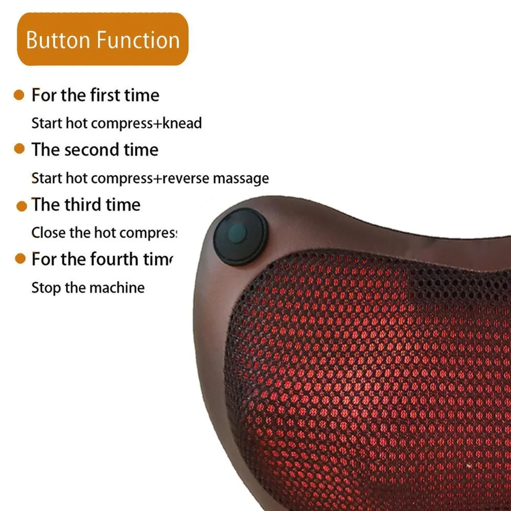 Portable Heated Shoulder and Neck Massage Pillow