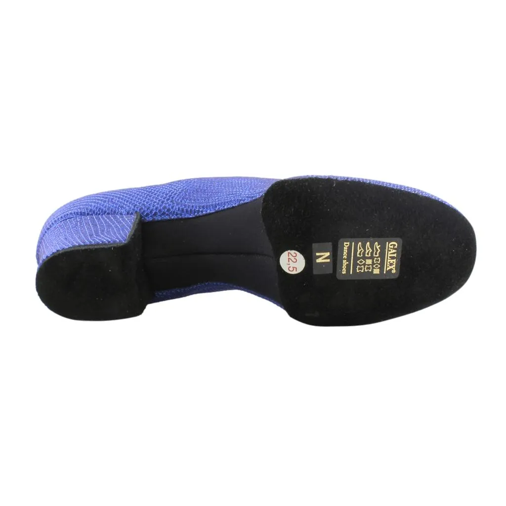 Practice Dance Shoes, 1207 Profi, Blue Leather