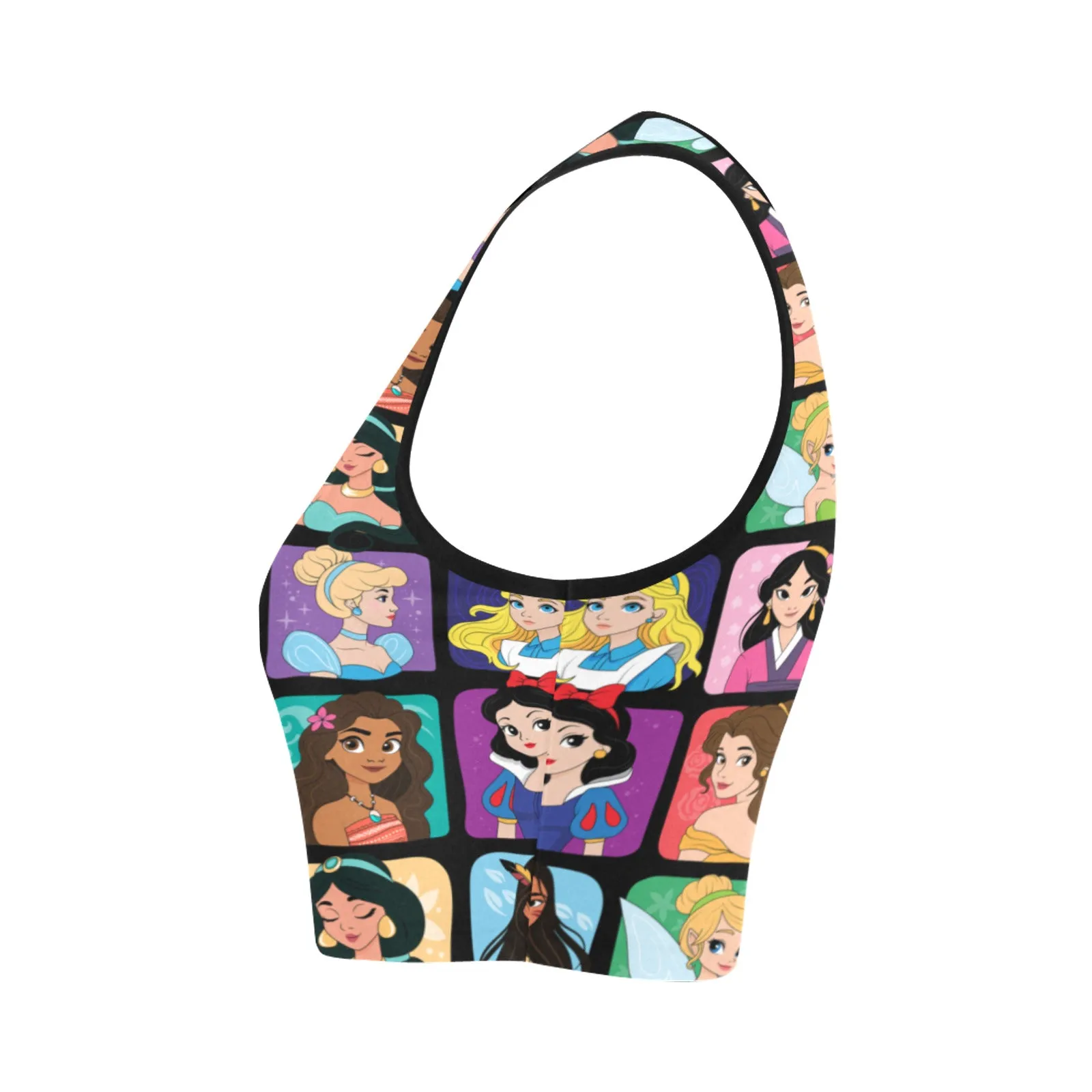 Princess Portraits Women's Crop Top