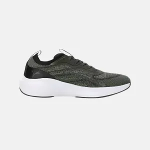 Puma Skyrocket Lite Engineered Unisex Running Shoes -Dark Olive-PUMA Black