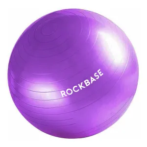 PURPLE 65CM ANTI BURST YOGA SWISS BALL WITH PUMP