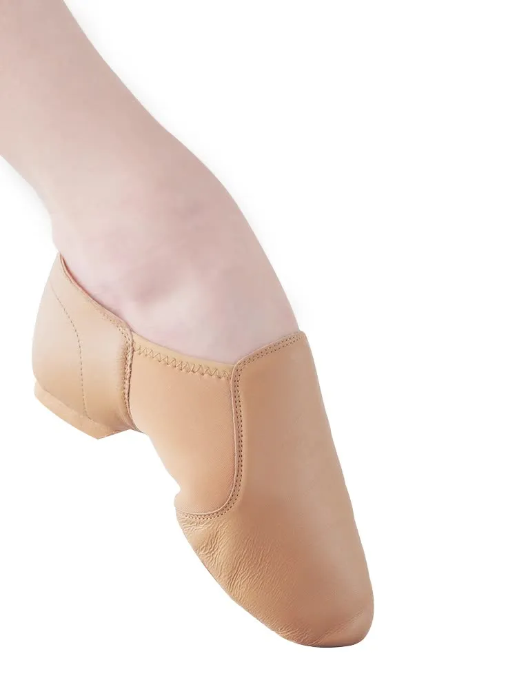 Real Leather Camel 0.5 cm Heels Teaching & Practice Shoes Jazz Dance Shoes