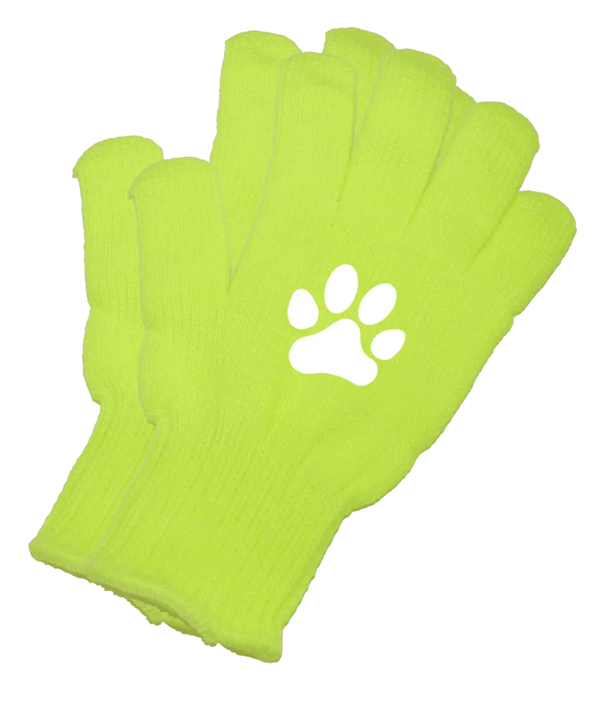 Reflective Knit Gloves - Paws