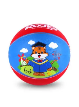 Rubber Size 3 Basketball for Kids Cartoon Ball for Indoor Playing