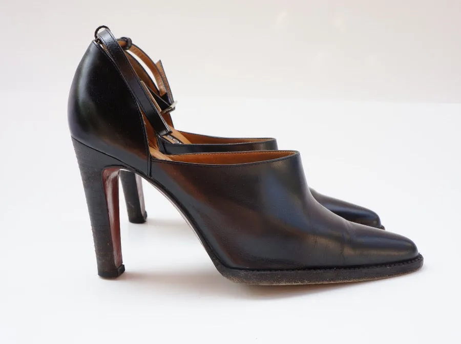 SERGIO ROSSI Leather Mules