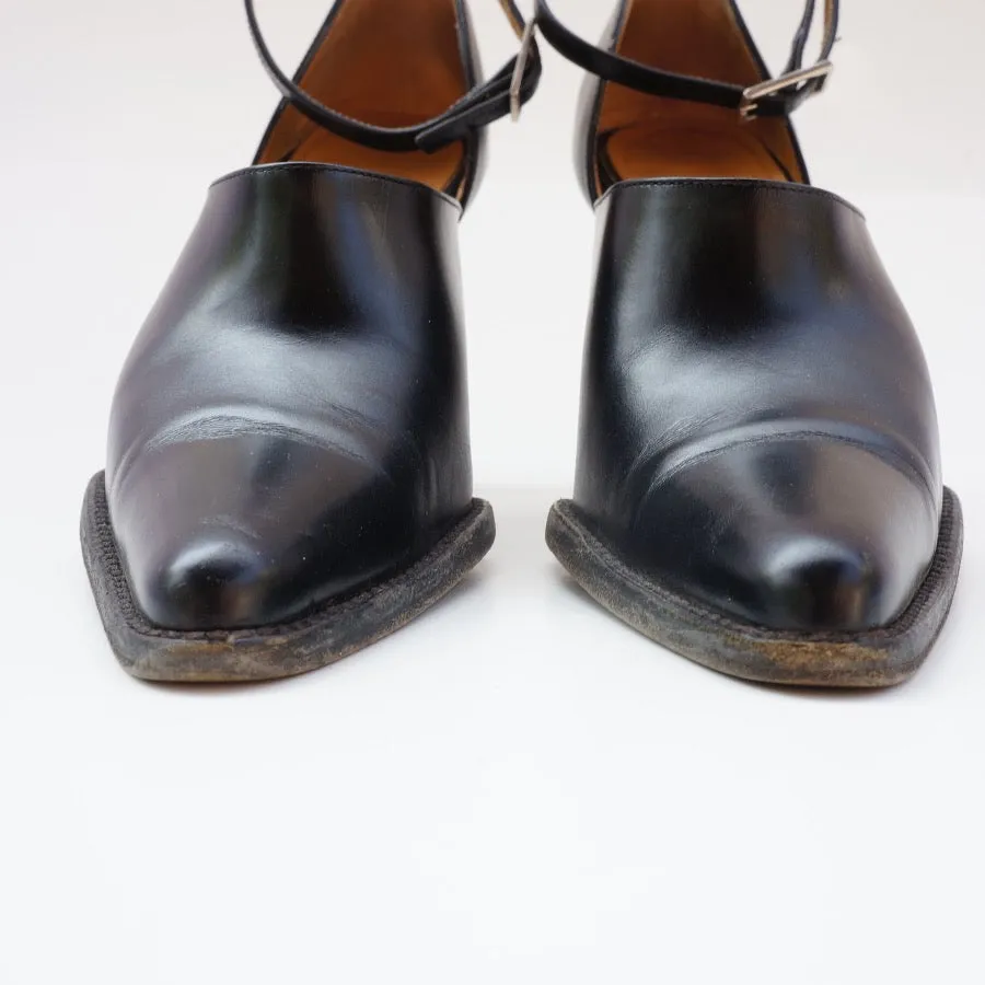 SERGIO ROSSI Leather Mules