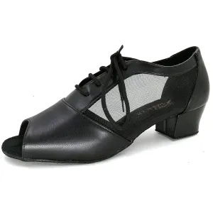 SHJ Women's Real Leather 4.5cm Heels Teaching & Practice Shoes Ballroom Dance Shoes