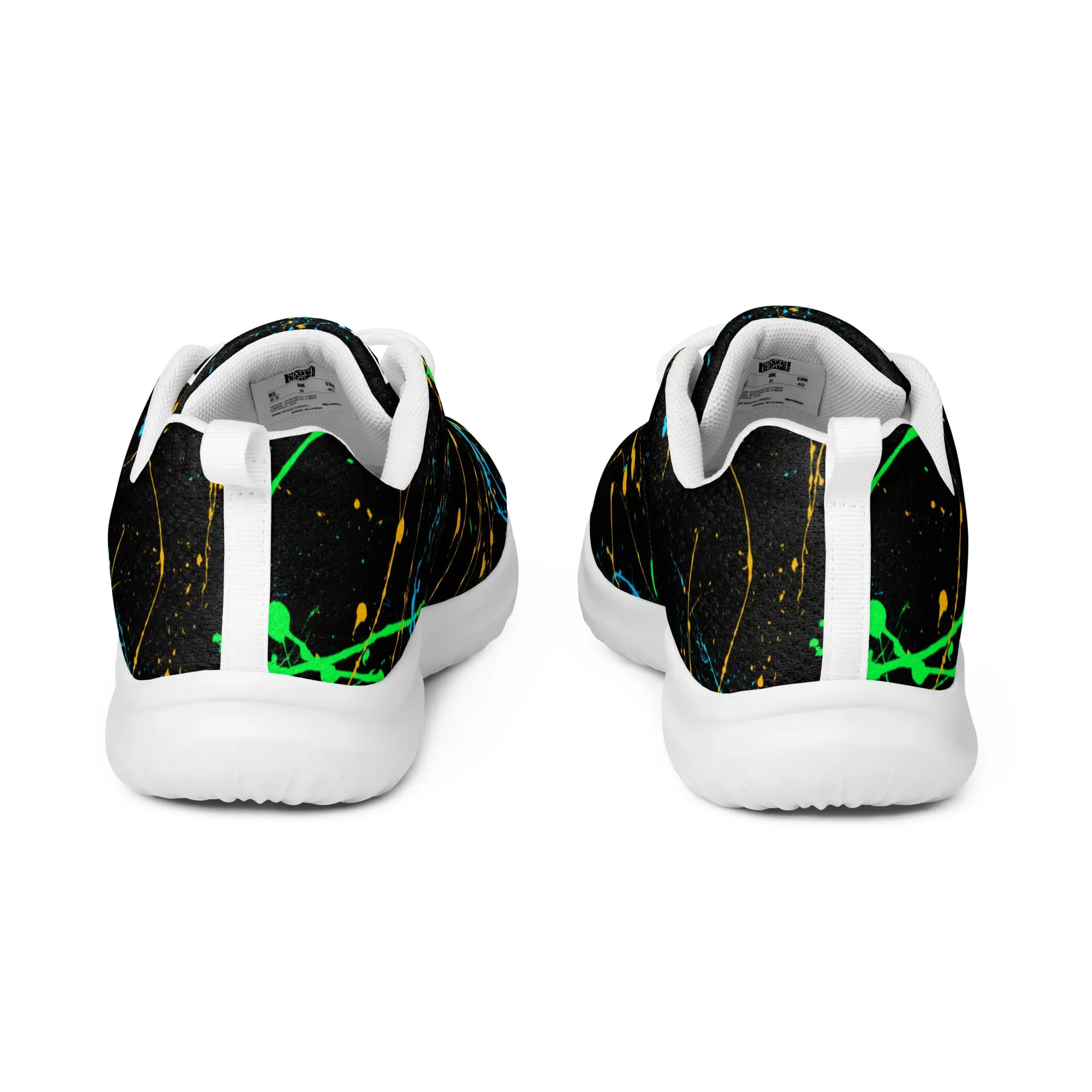 Sixty Eight 93 Logo White Splatter #4 Men’s Athletic Shoes