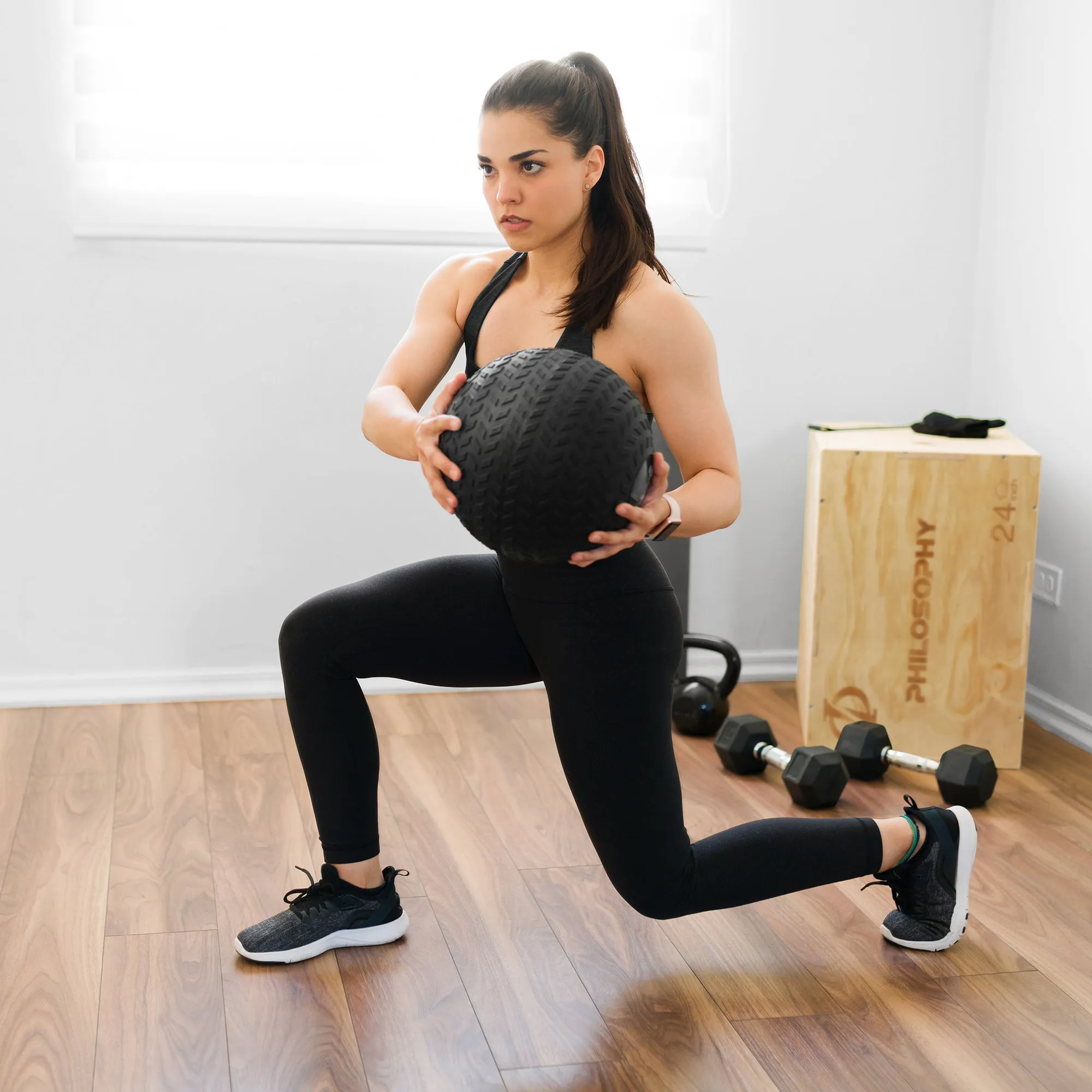 Slam Ball - Weighted Medicine Ball with Easy Grip Tread