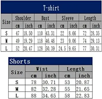 Splicing Printed Short Sleeve Shorts Loose T-Shirt