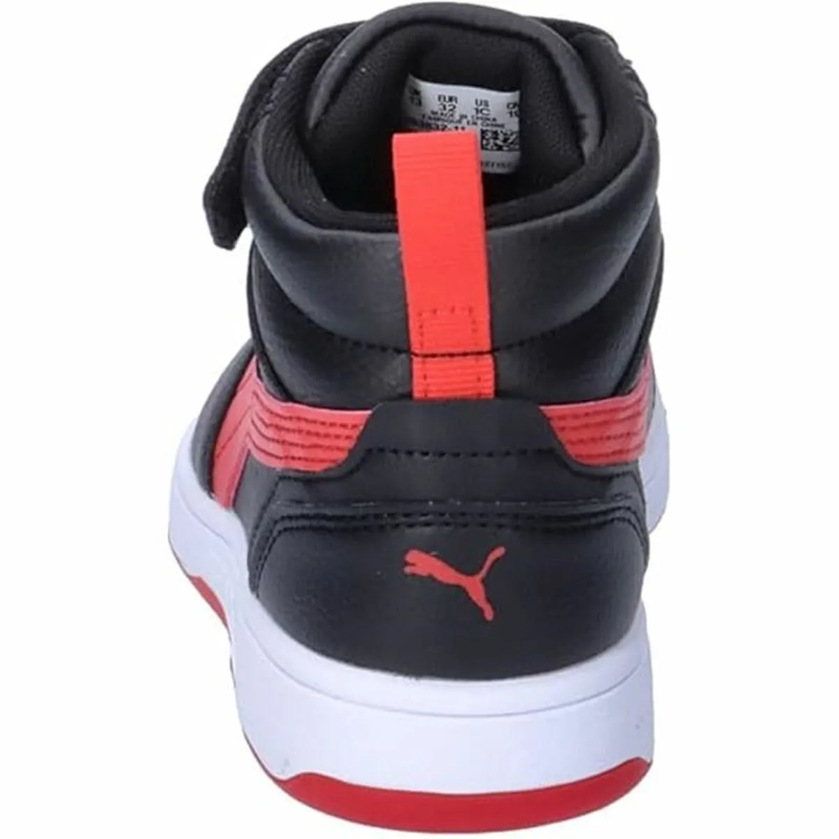 Sports Shoes for Kids Puma Rebound V6 Mid Black Red