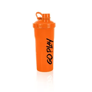 STRAUSS Aqua Shaker Bottle | 100% BPA- Free | Leakproof Shaker for Protein Shake | Ideal Pre- Post Workout Shake| For Both Men and Women | 700ml,(Orange)