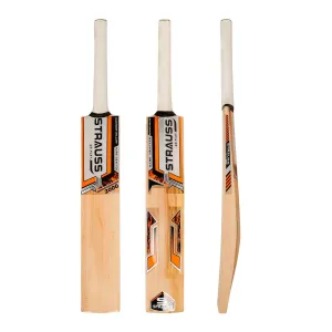 Strauss Cricket Bat | Edition: 2000 | Kashmir Willow | Size: Short Handle | Premium Tennis & Synthetic Ball Cricket Bat