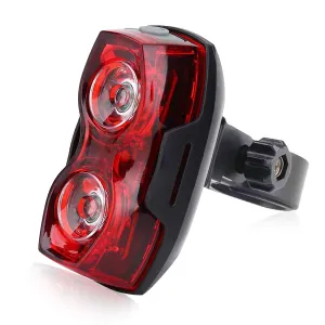 Strauss Dual LED Bicycle Rear Tail Light | Waterproof Cycle Light | Portable High Visibility LED Light for Safety | Cycling Accessory for Night & Day Riding| Size: Universal