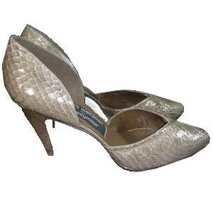 Stuart Weitzman Vintage Snakeskin Heels in Box 8.5B