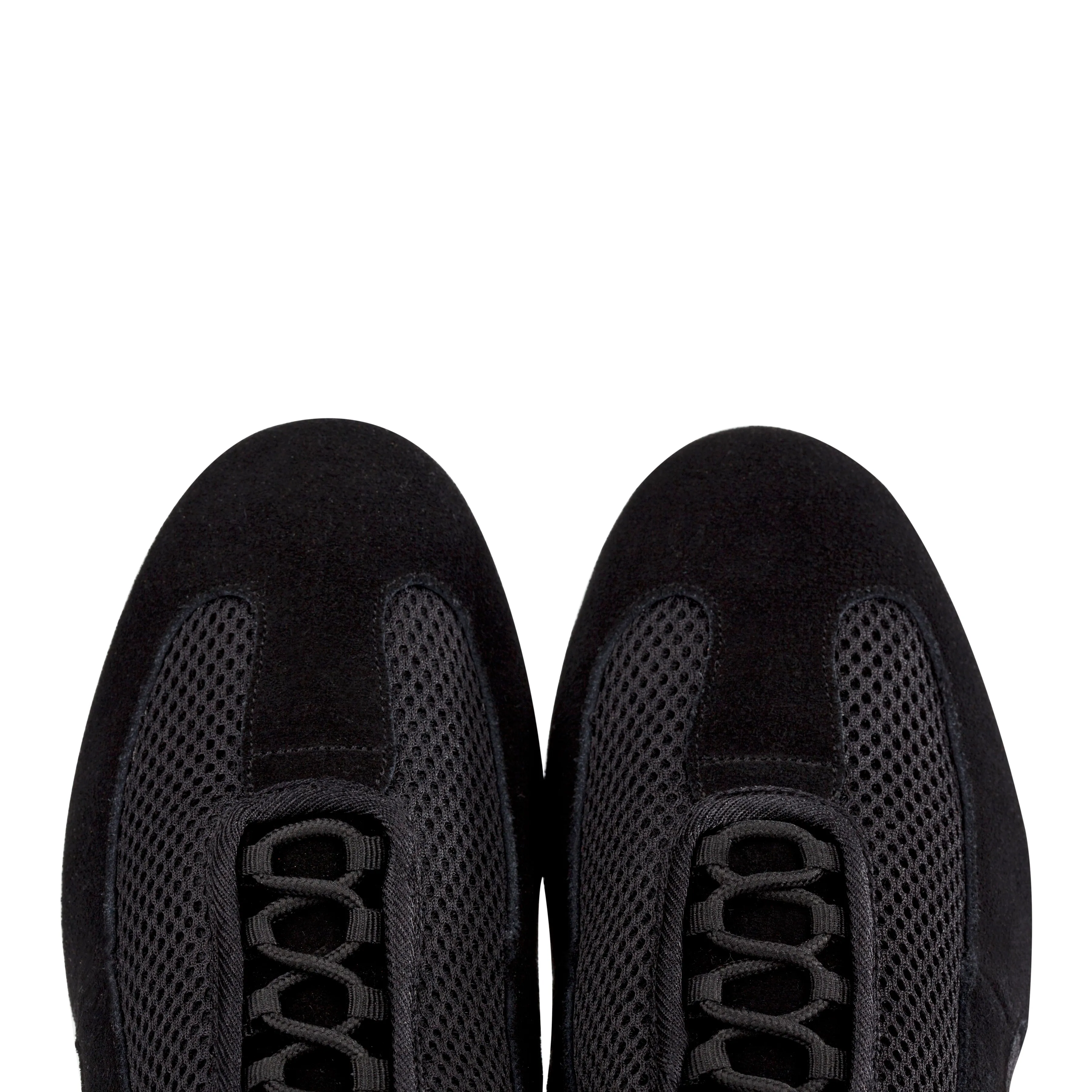 Supadance: S9010 | Black SUEDE/Mesh | 1.0'' Curved