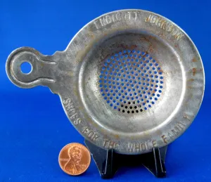 Tea Strainer Advertising Tea Leaf Catcher Endicott Johnson Shoes 1920 NY Over The Cup