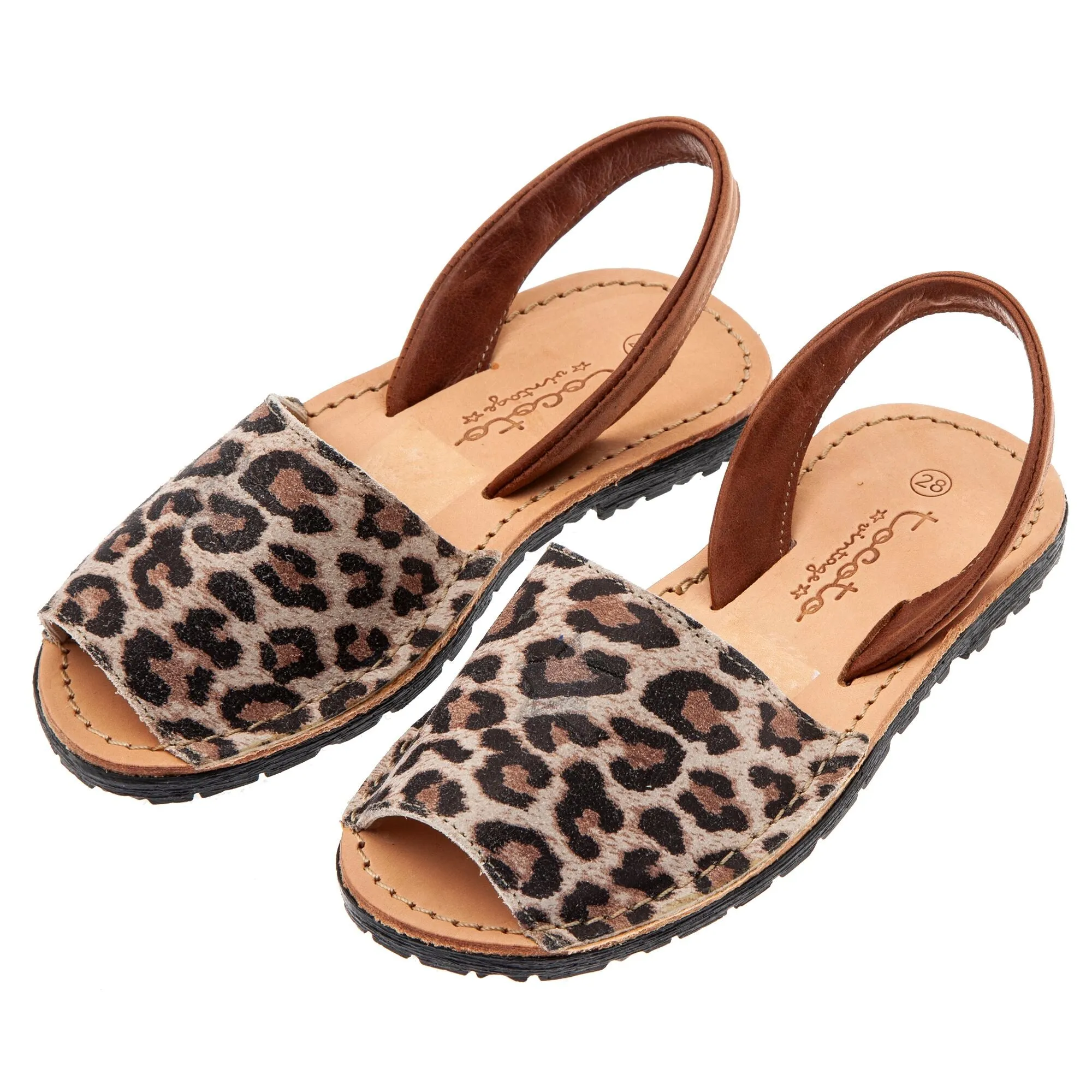 Tocoto Vintage Animal Print Sandals