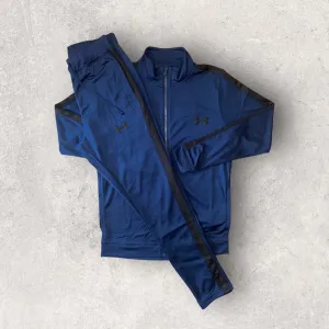 UNDER ARMOUR POLY TRACKSUIT - NAVY/BLACK