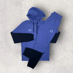 UNDER ARMOUR POLY TRACKSUIT - STARLIGHT/BLACK