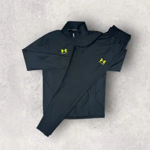 UNDER ARMOUR TRACKSUIT - BLACK/VOLT