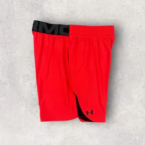 UNDER ARMOUR WOVEN SHORTS - CRIMSON