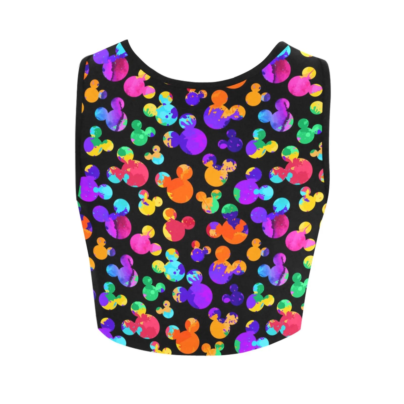 Watercolor Women's Athletic Crop Top