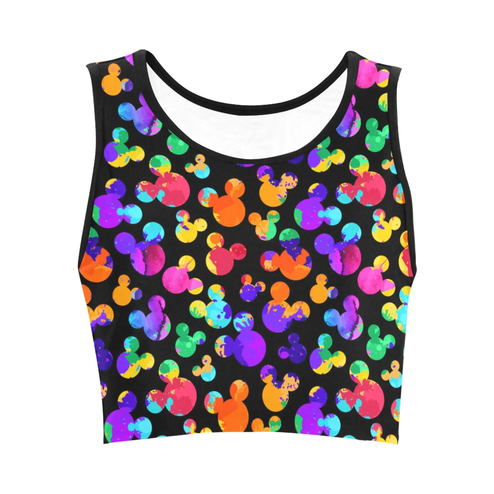 Watercolor Women's Athletic Crop Top