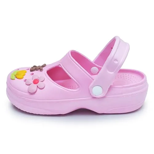 Women and Girls Croc & Clogs (Pink, 5)