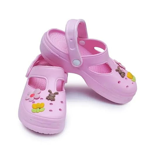 Women and Girls Croc & Clogs (Pink, 5)