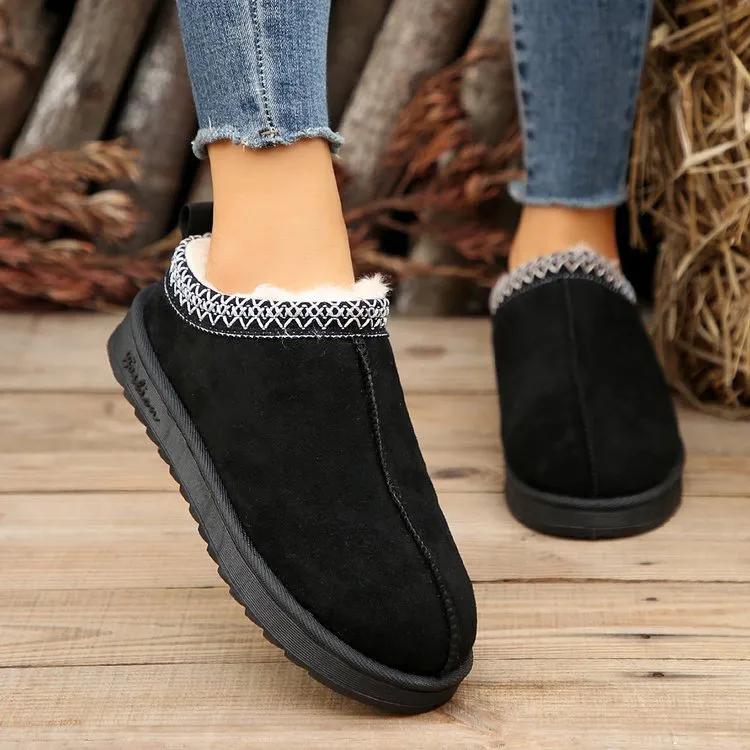 Women Wool Lined Slippers