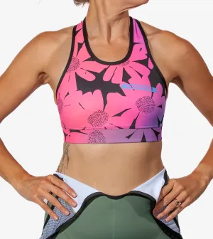 Women's Sports Bra - Daisy Tie Dye