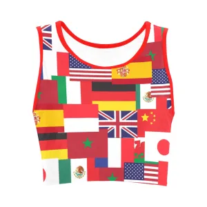 World Showcase Women's Athletic Crop Top