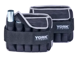 York Fitness Adjustable Ankle/Wrist weights 2 x 5KG